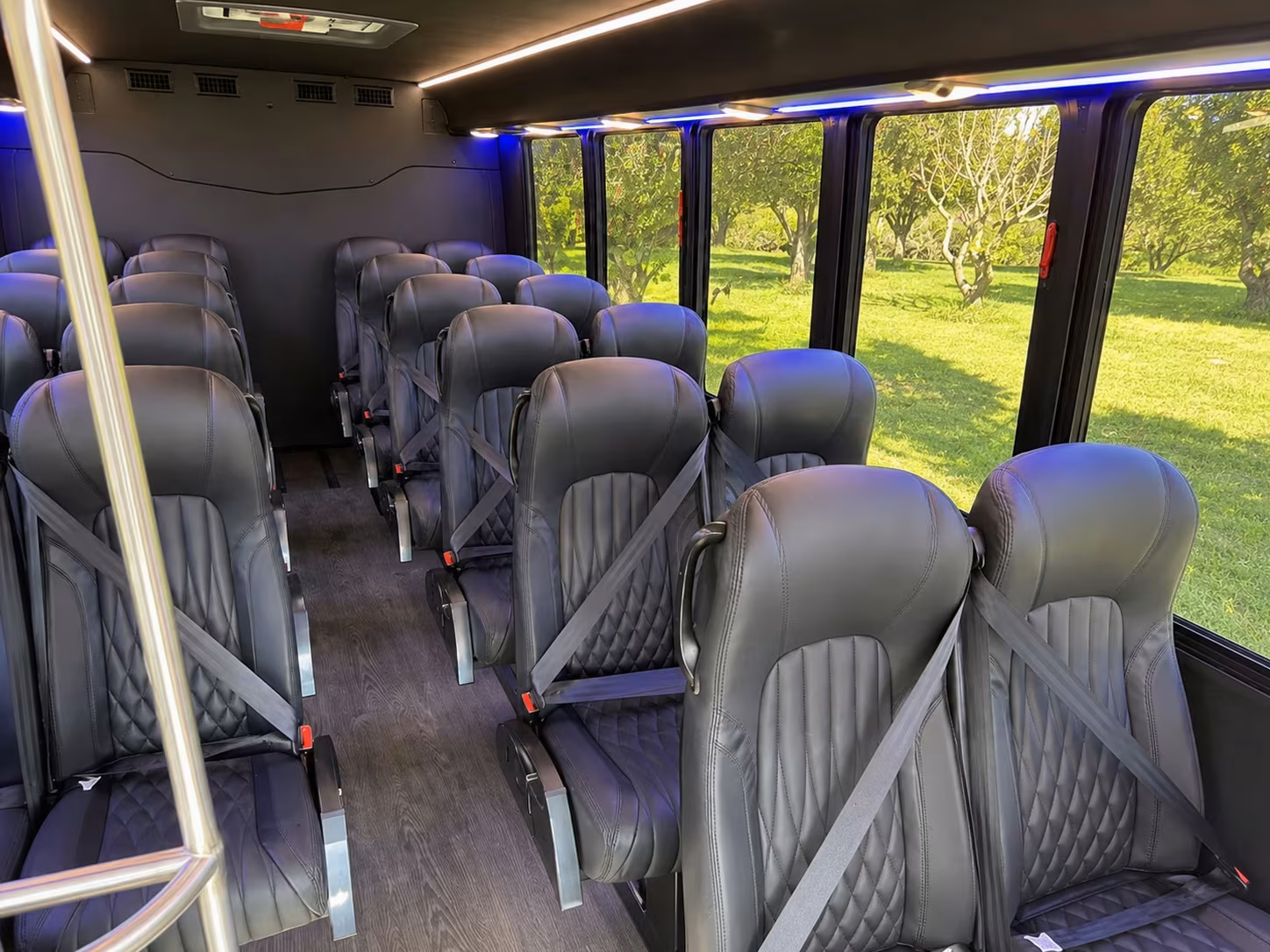 18 passenger minibus interior