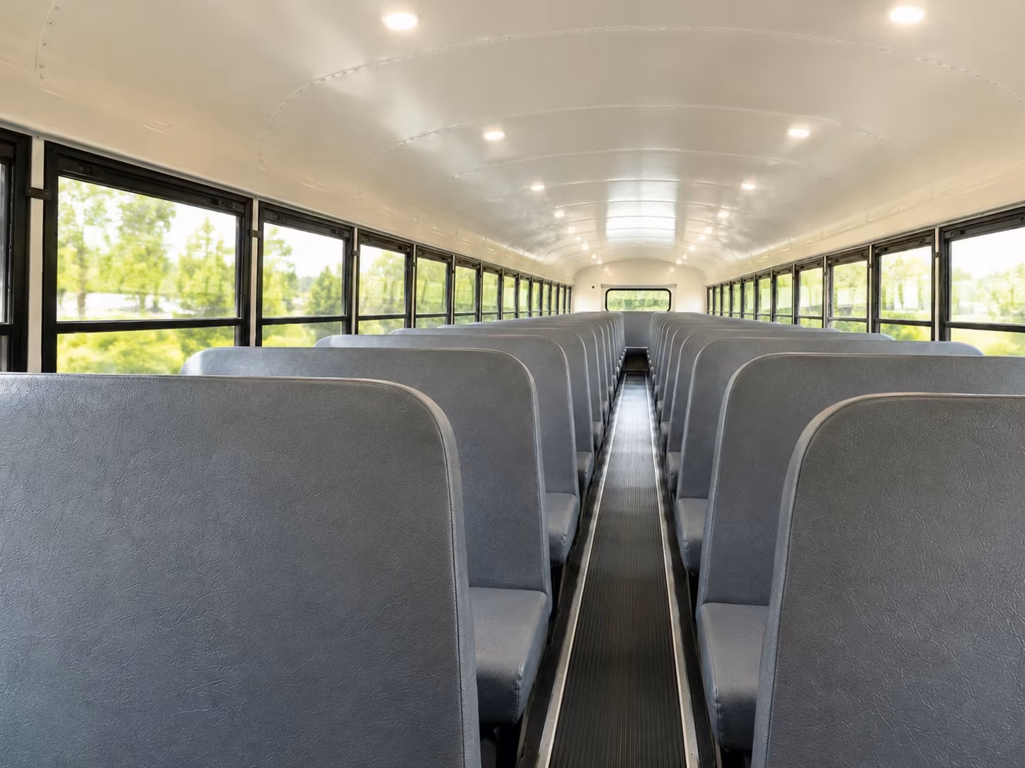 school bus inside